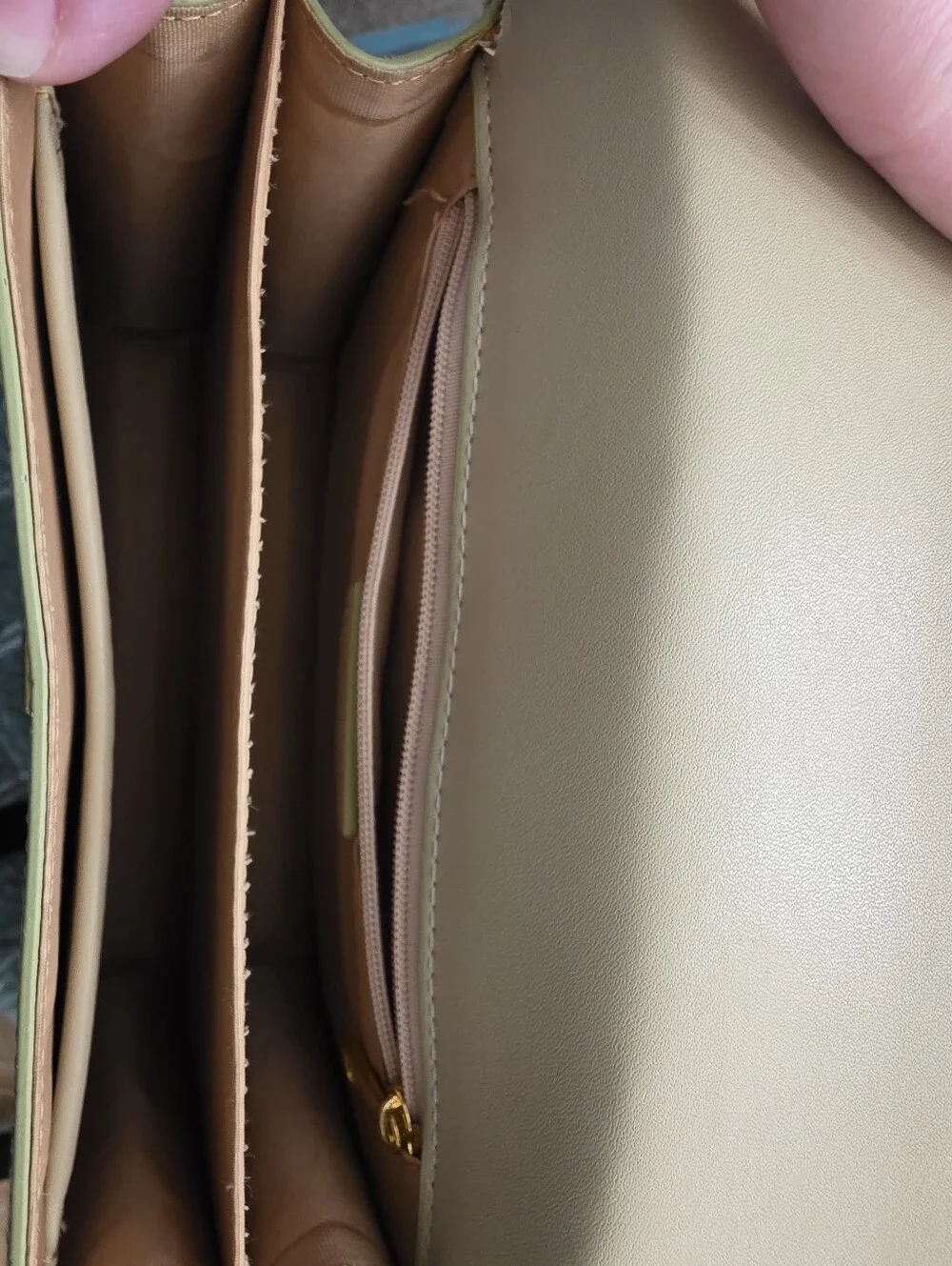 JW Pei Croc Embossed Green Crossbody Bag